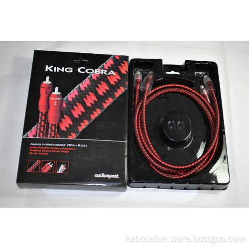 audioquest kingcobra RCA interconnect cale with original box original new